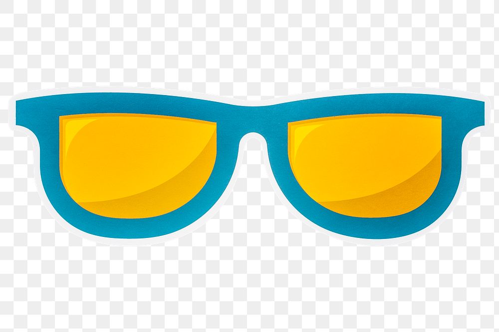 Cool sunglasses icon design sticker
