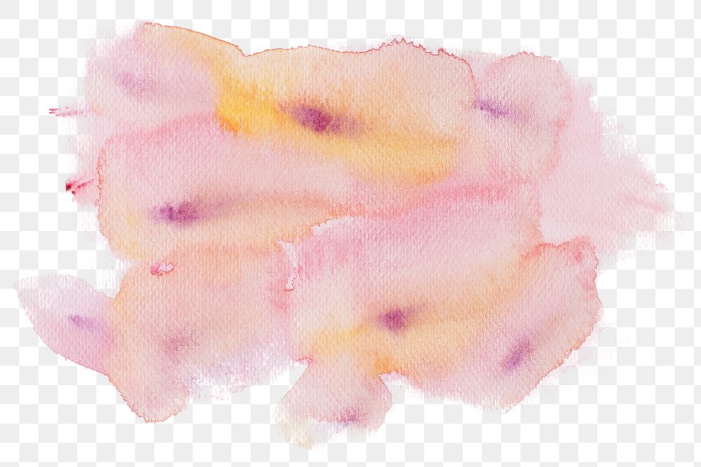 Shades of watercolor brush strokes transparent png