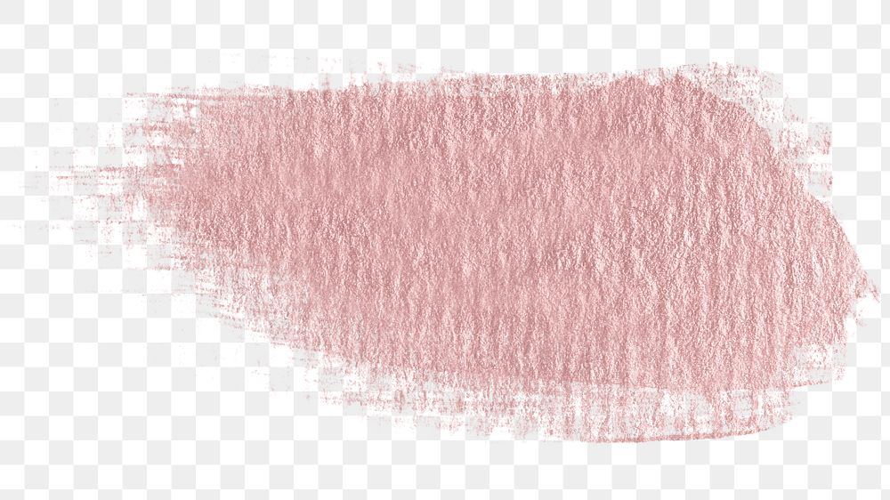 Pink gold paint stroke pattern transparent png