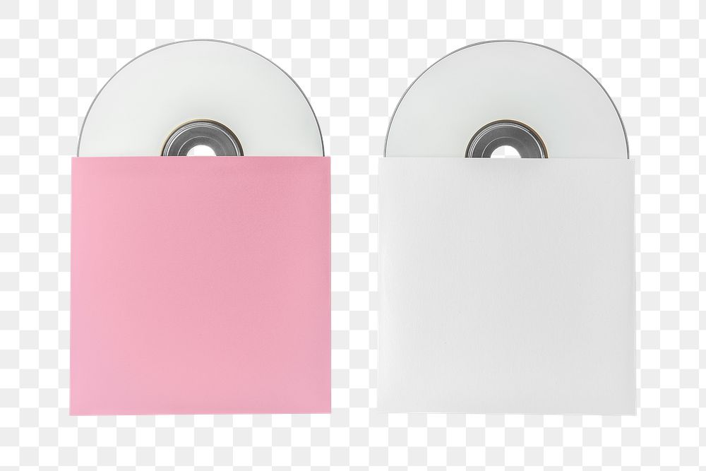 CD packaging template transparent png
