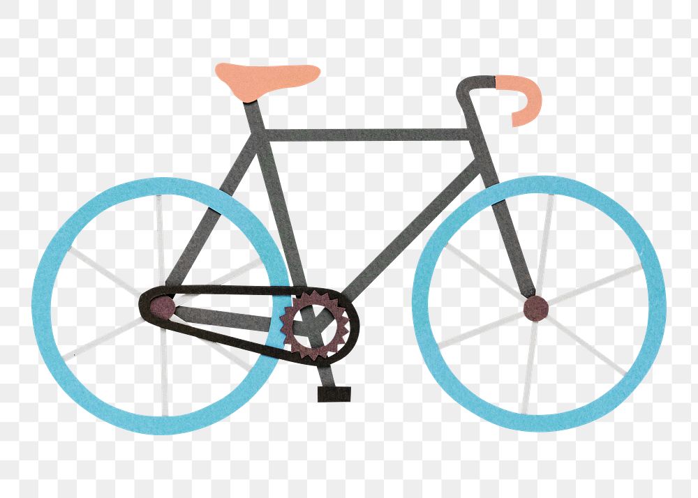 Bicycle paper craft design element