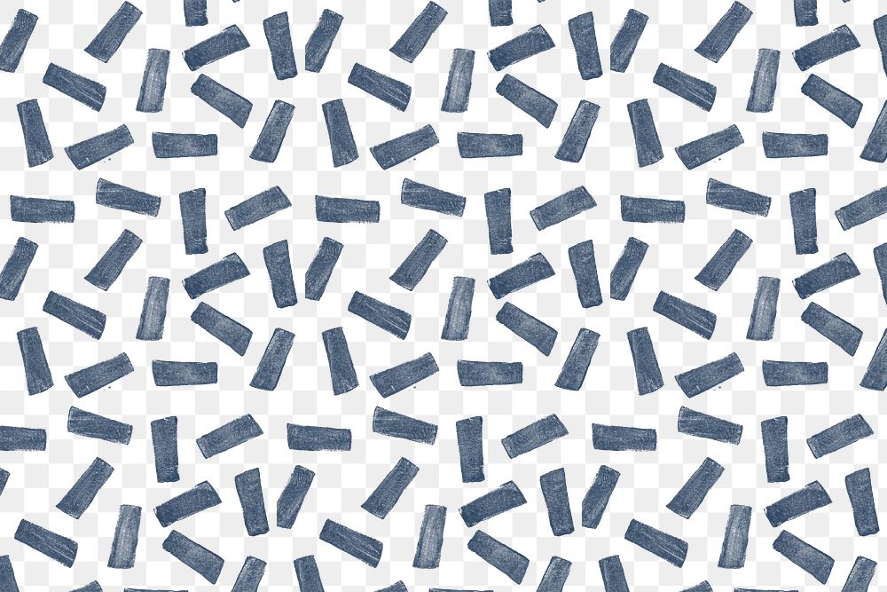 Square png pattern background with blue DIY block prints