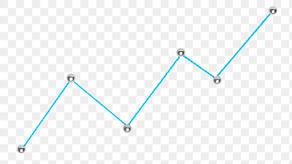 Upward graph png, growth trend in stock market, business design