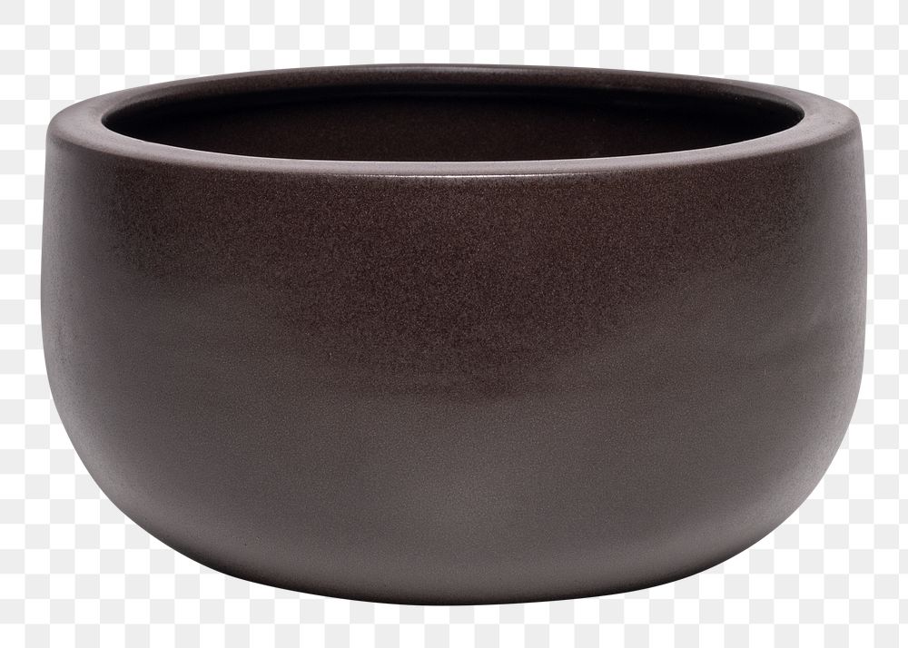 Round plant pot png mockup for home decor