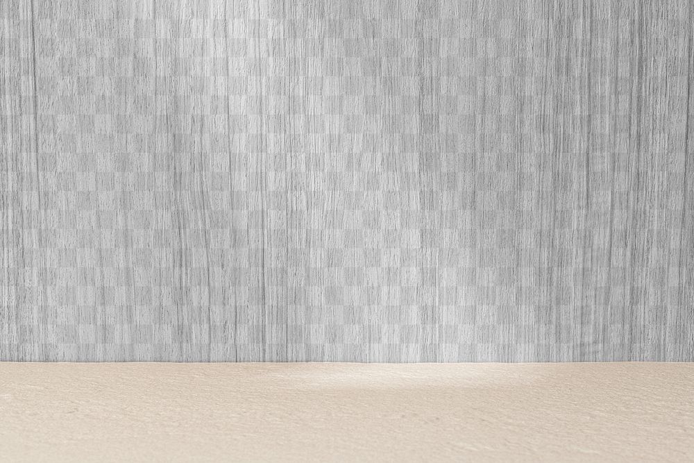 Wall png mockup, product backdrop on transparent wall