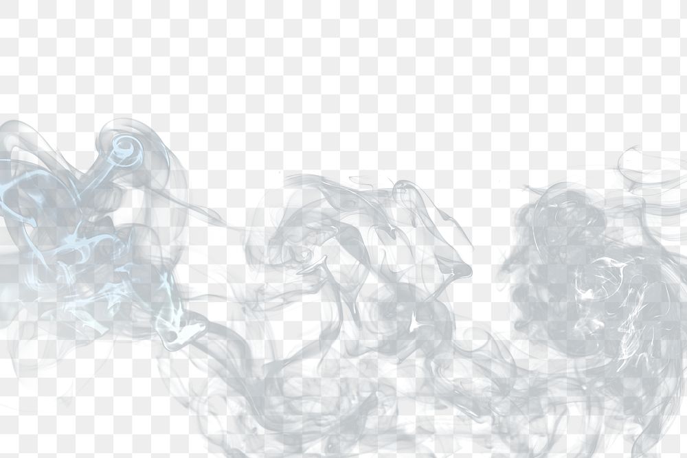 Smoke border png background, abstract element 