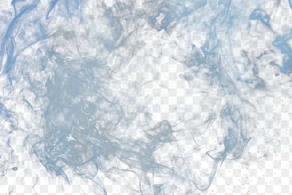 Smoke png background texture, blue abstract design