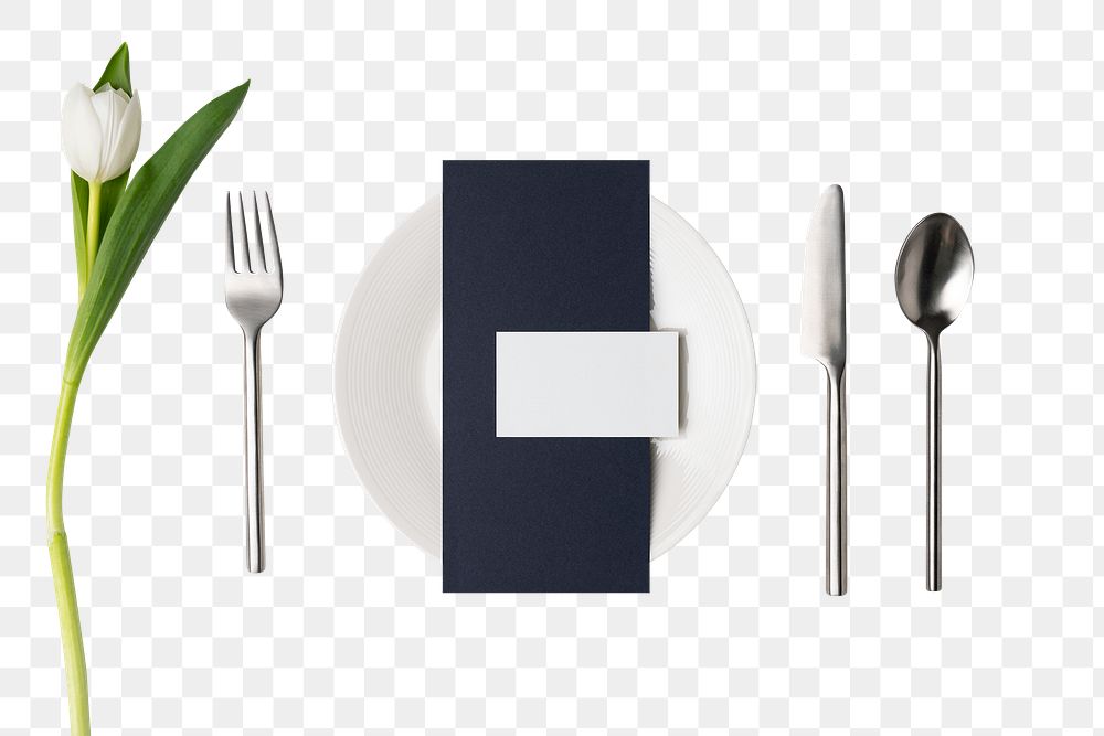 Aesthetic table setting png, digital sticker