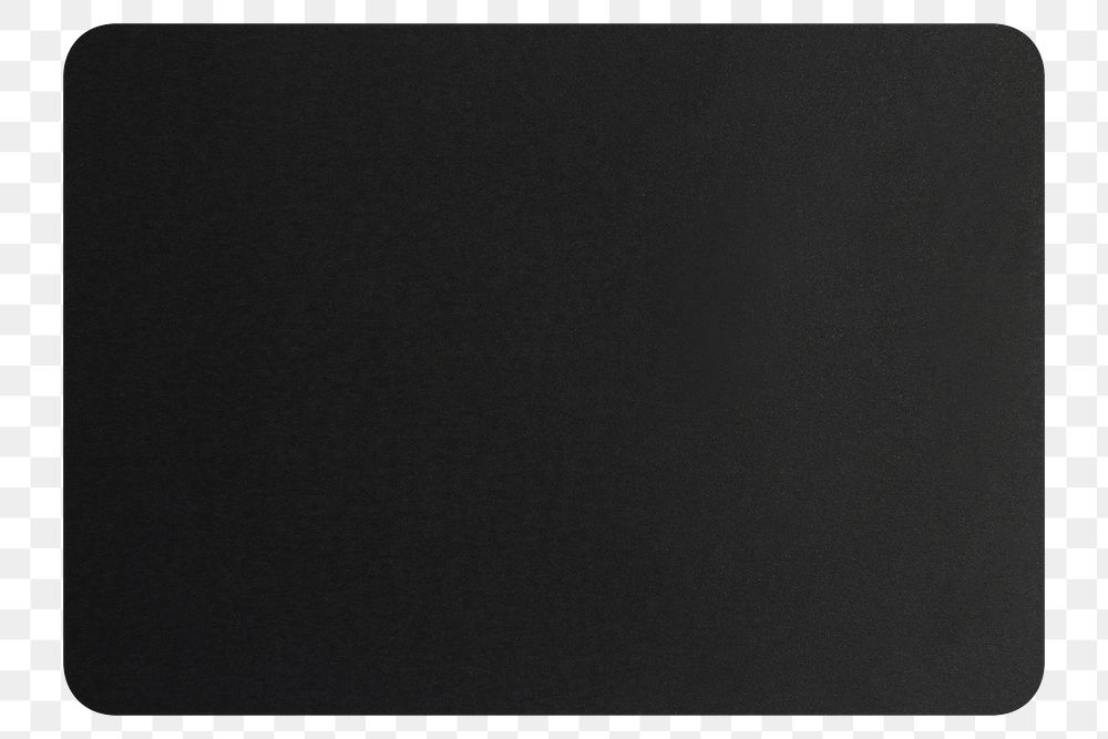 Black paper png, transparent background