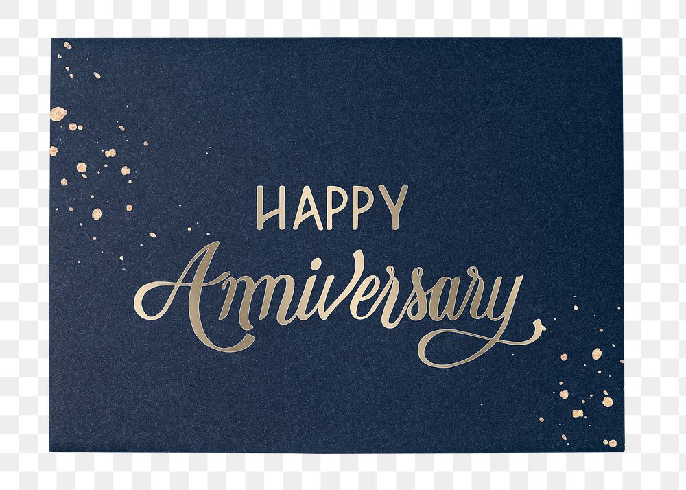 Anniversary card png, aesthetic stationery sticker