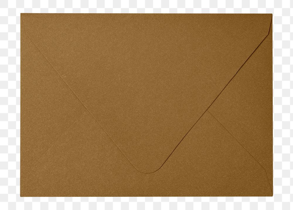 Brown envelope png, stationery sticker