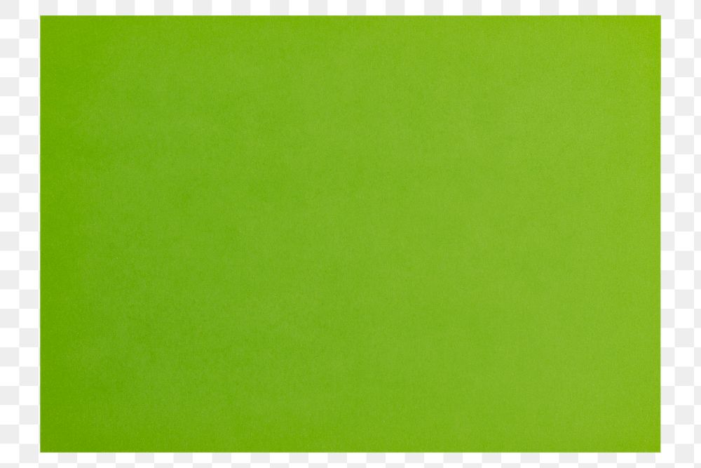 Green note paper png, digital sticker, transparent background