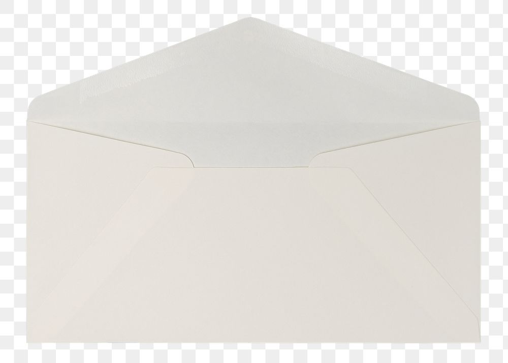 White envelope png, stationery sticker
