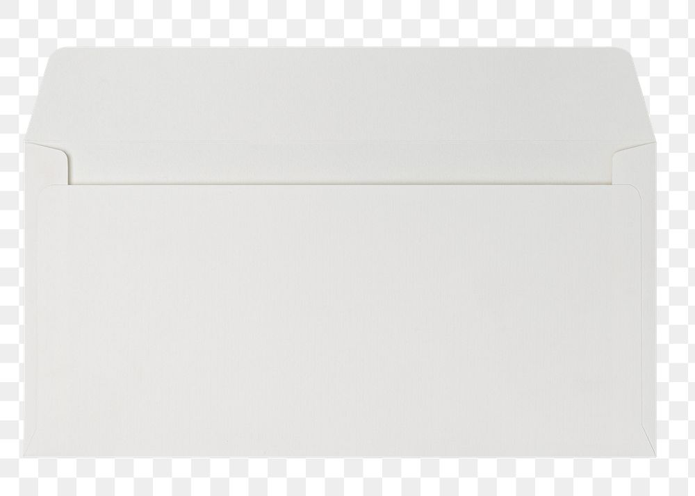 White envelope png, stationery sticker