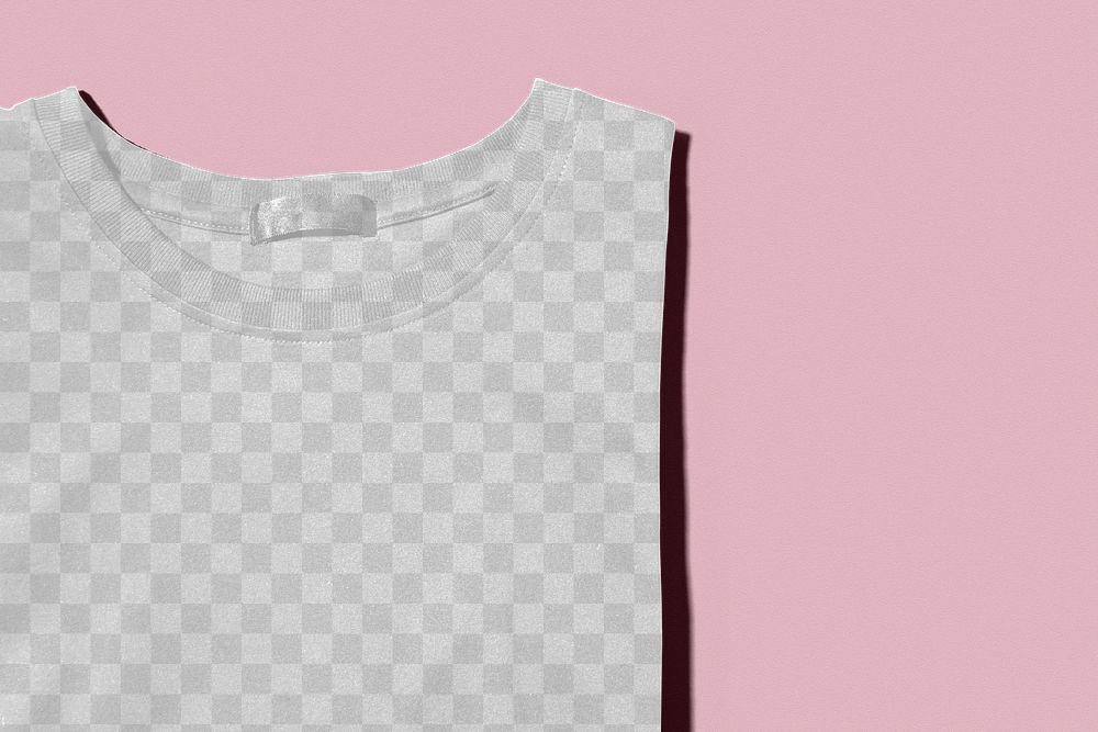 T-shirt mockup png, transparent apparel design