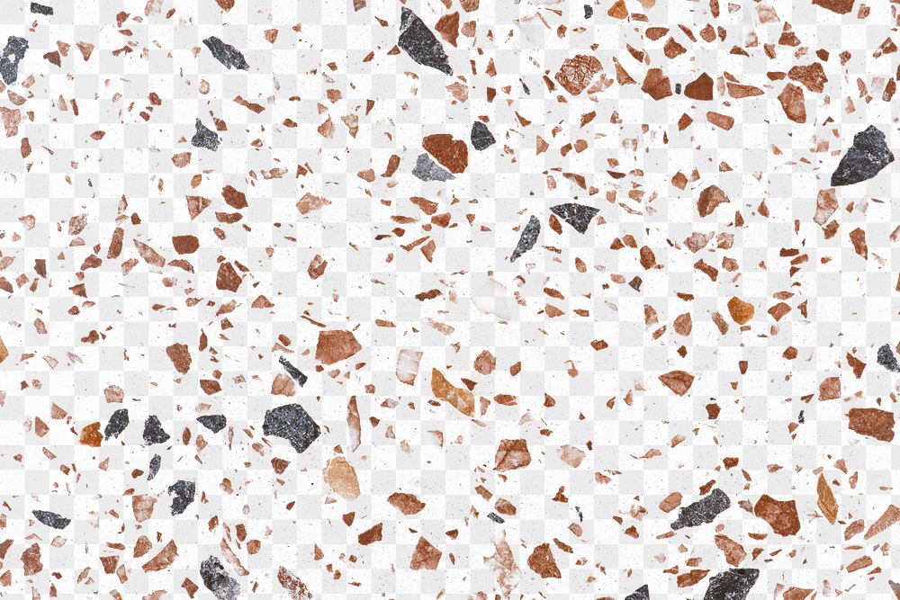 Terrazzo background png, transparent pattern design