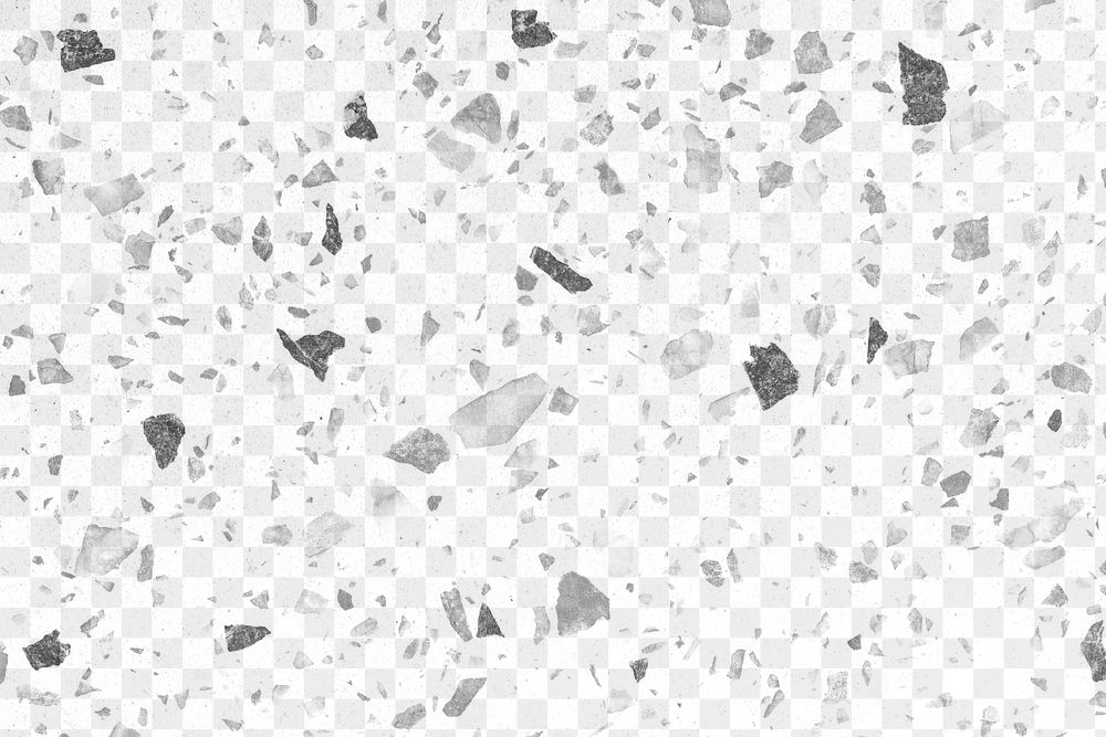 Transparent background png, terrazzo pattern design