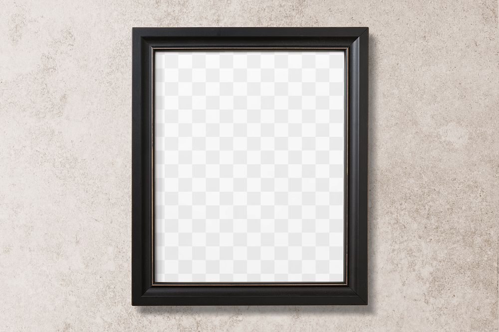 Picture frame mockup png, portrait size