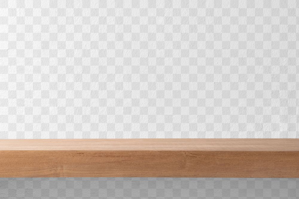 Wall png mockup, product backdrop on transparent wall