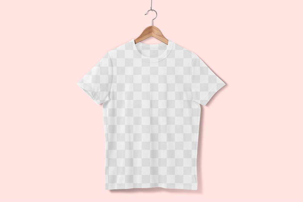 Women&rsquo;s t-shirt mockup png transparent, casual apparel design