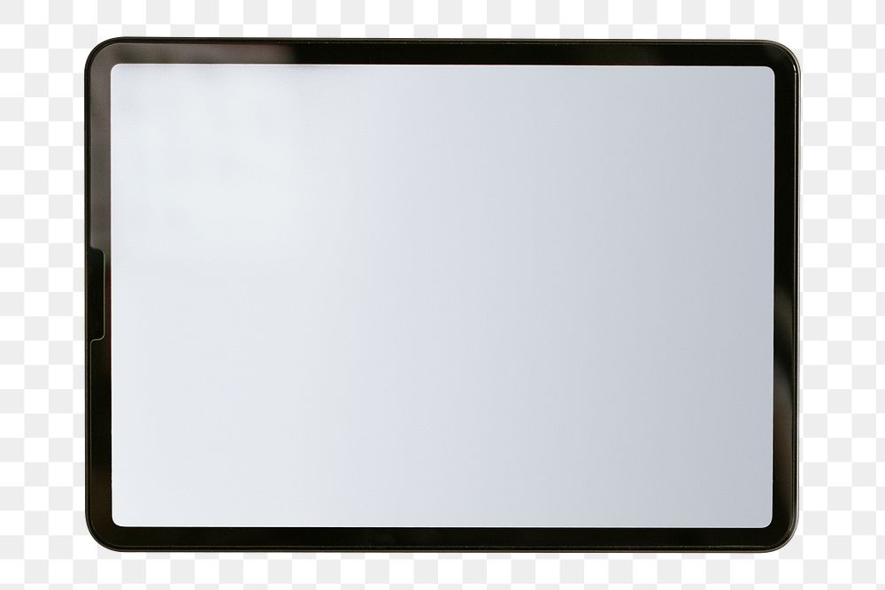 Digital tablet png, blank screen