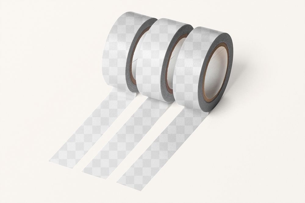 Duct tape mockups png transparent design