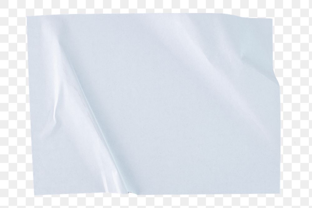 Glued white paper png, transparent texture