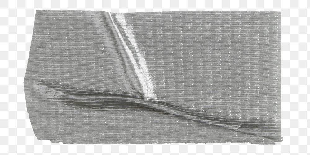 Silver tape png sticker, transparent background