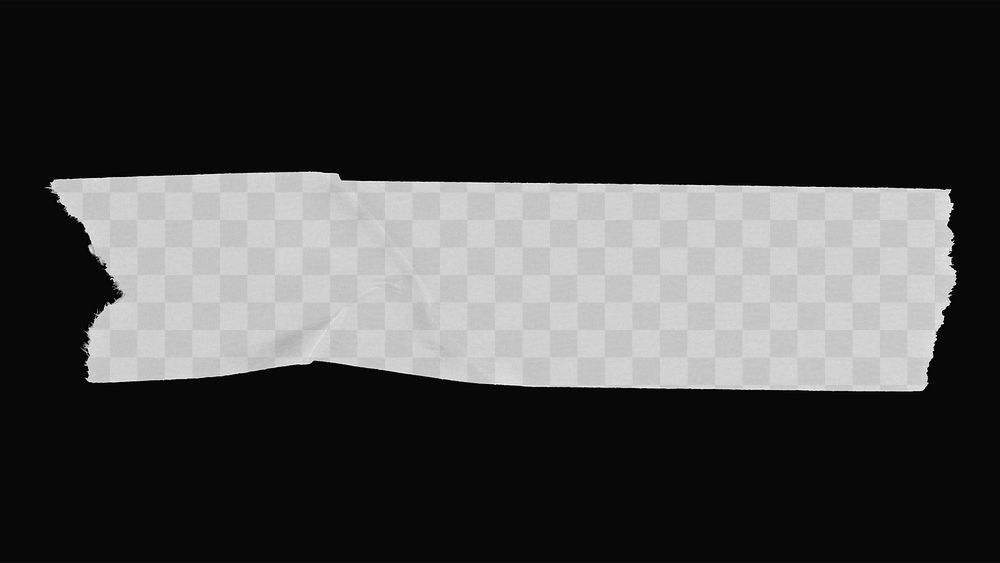 Washi tape png, mockup transparent design