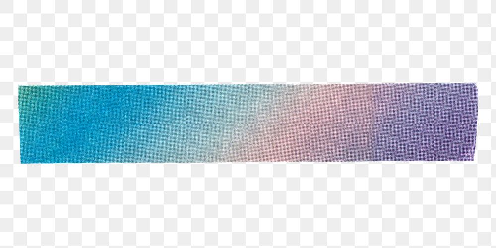Gradient washi tape png, collage element