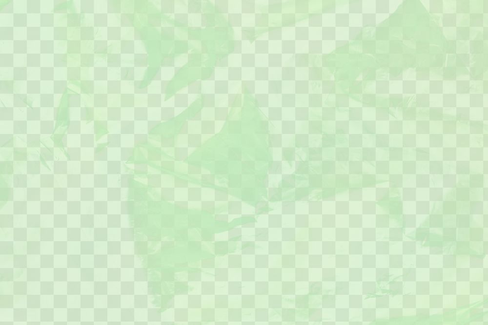 Green png, plastic texture, transparent background