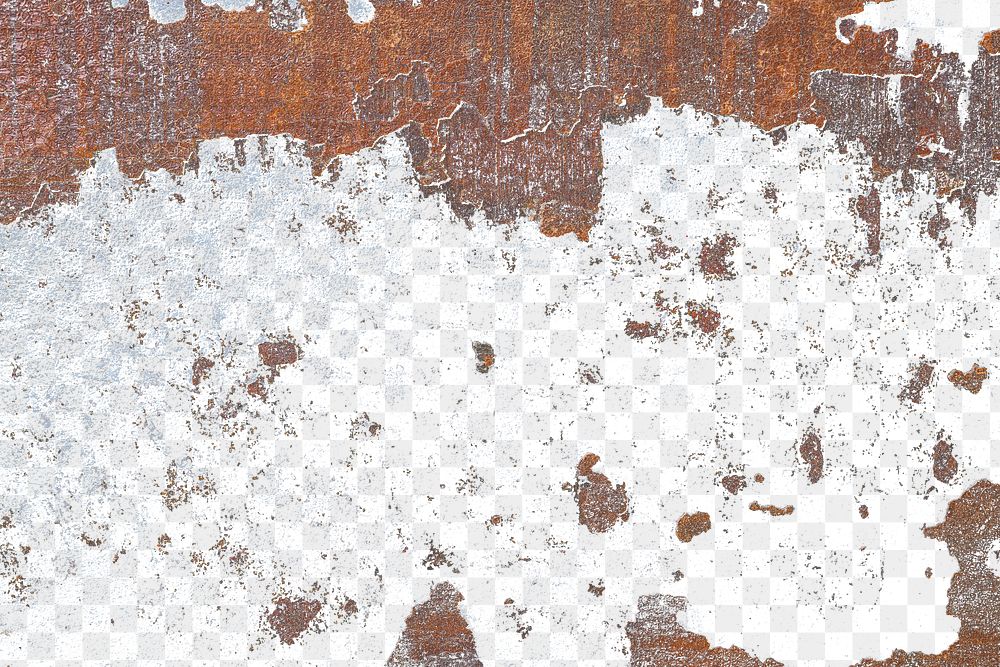 PNG rust metal texture, transparent background