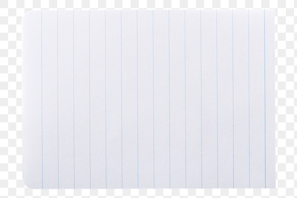 Lined paper note png sticker, transparent background