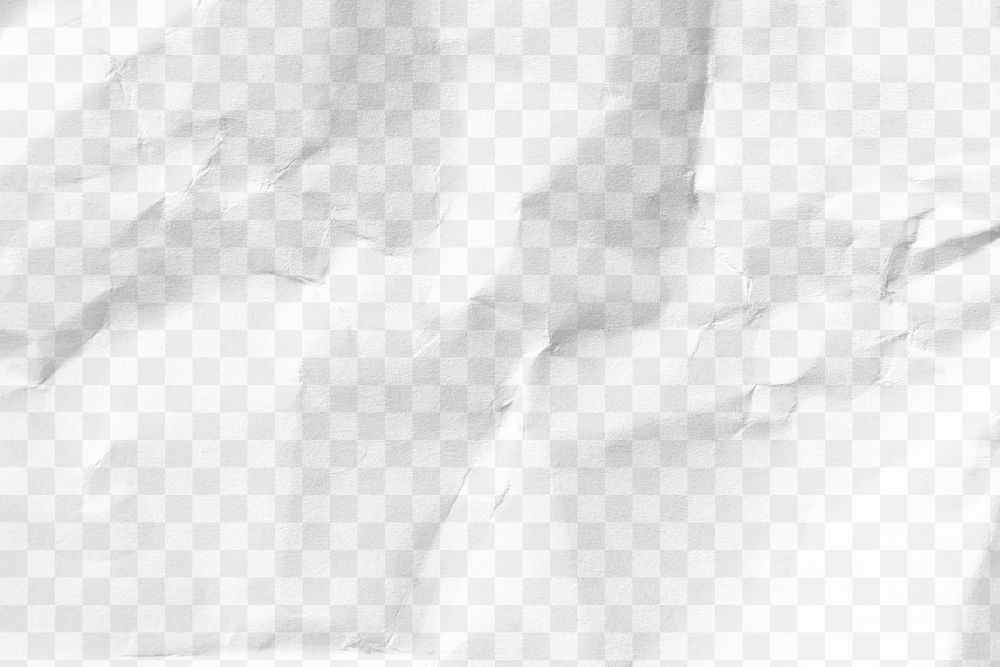 Transparent paper png, wrinkled texture design