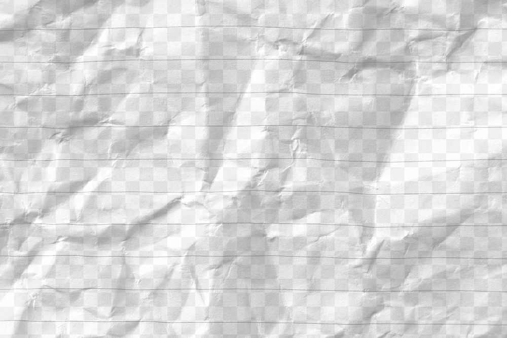 PNG transparent paper, crumpled texture design