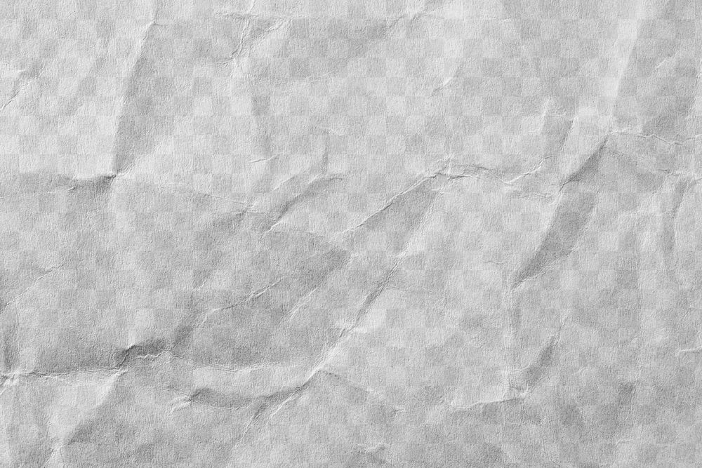 PNG crumpled paper texture, transparent design