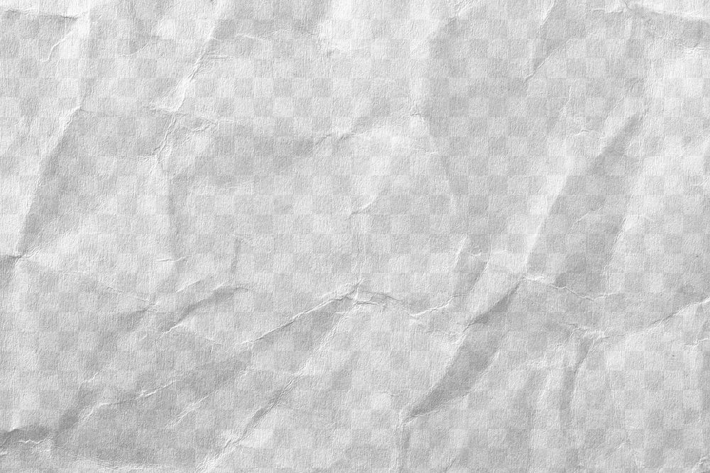 PNG crumpled paper texture, transparent design