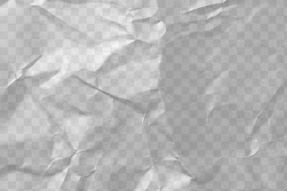 PNG crumpled paper texture, transparent design