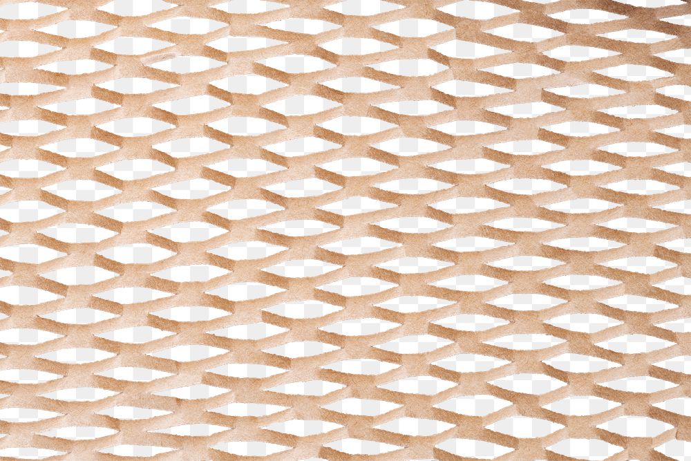 Honeycomb paper core png texure, transparent background