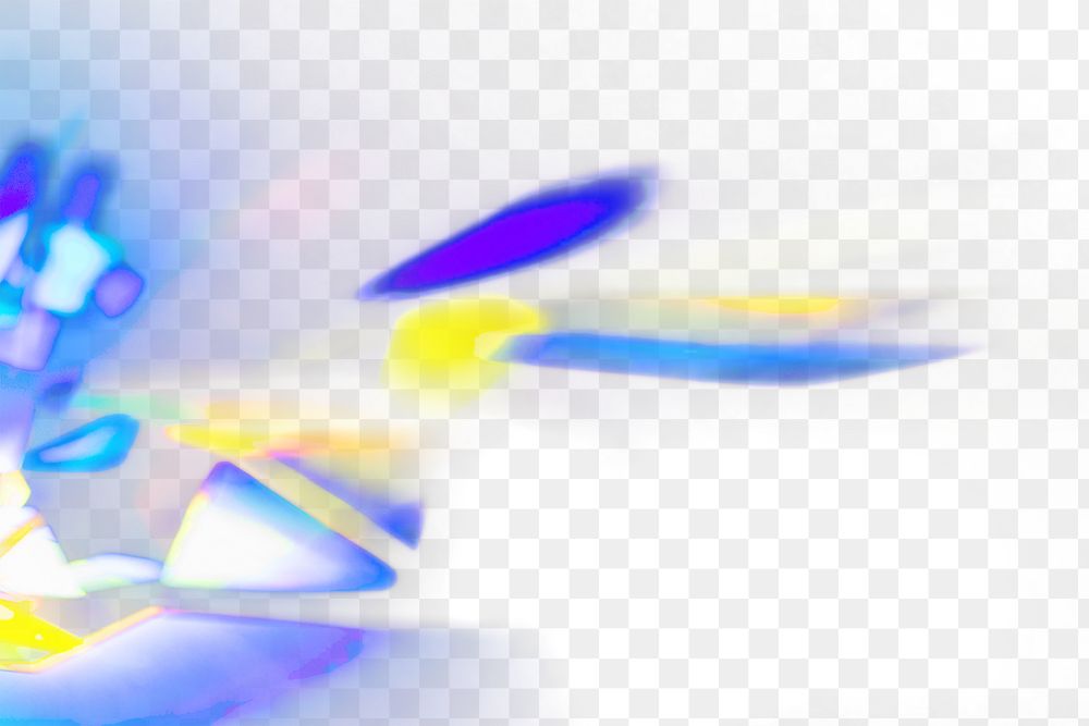 Neon lens flare png light overlay effect on transparent background