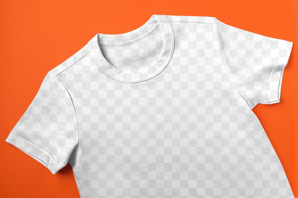 Kids t-shirt png mockup, transparent apparel