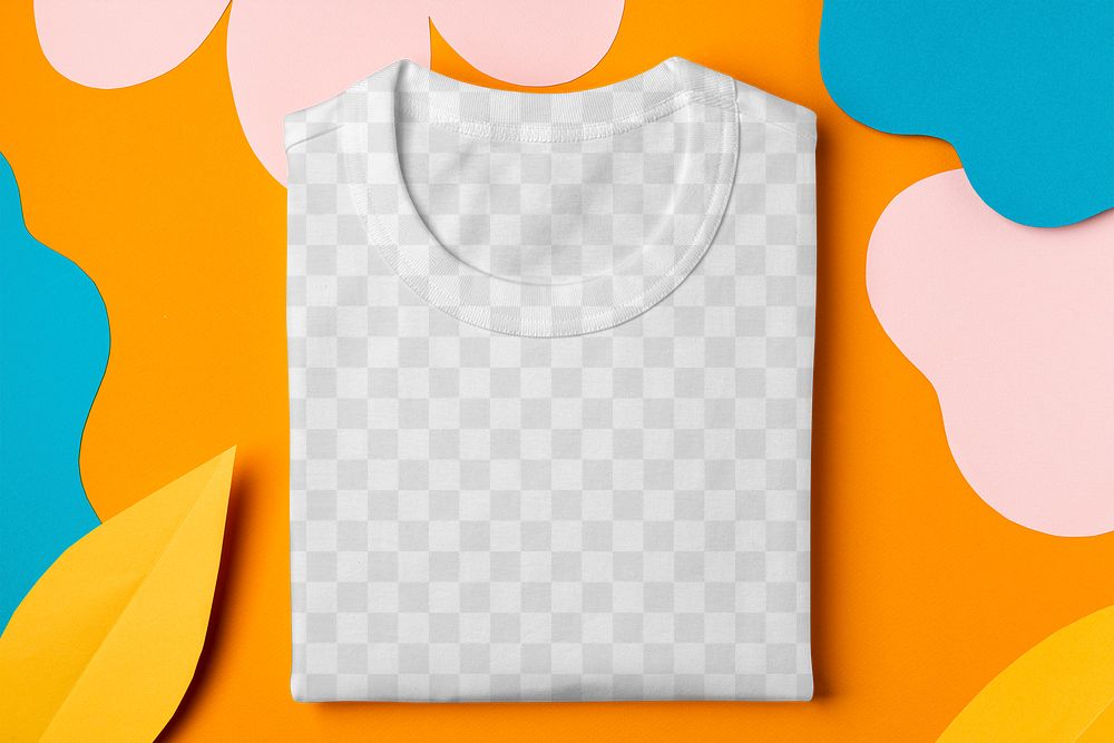 T-shirt png transparent mockup, men&rsquo;s apparel fashion unisex