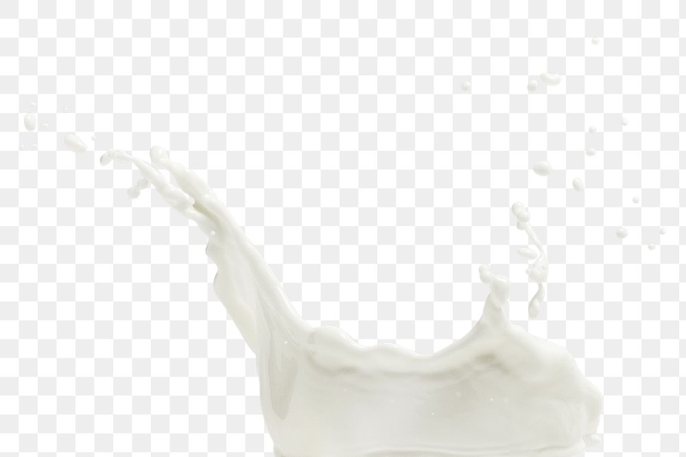 Milk splashes design element 