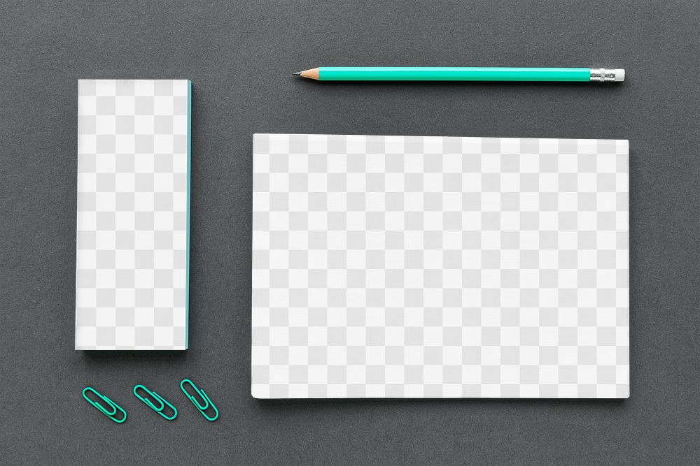 Blank note paper stationary design element