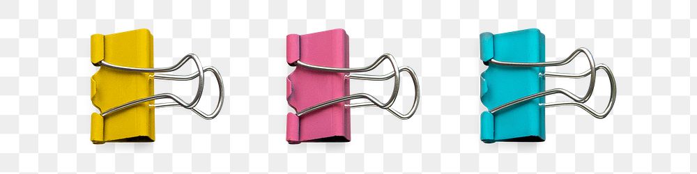 Colorful paper clips design element