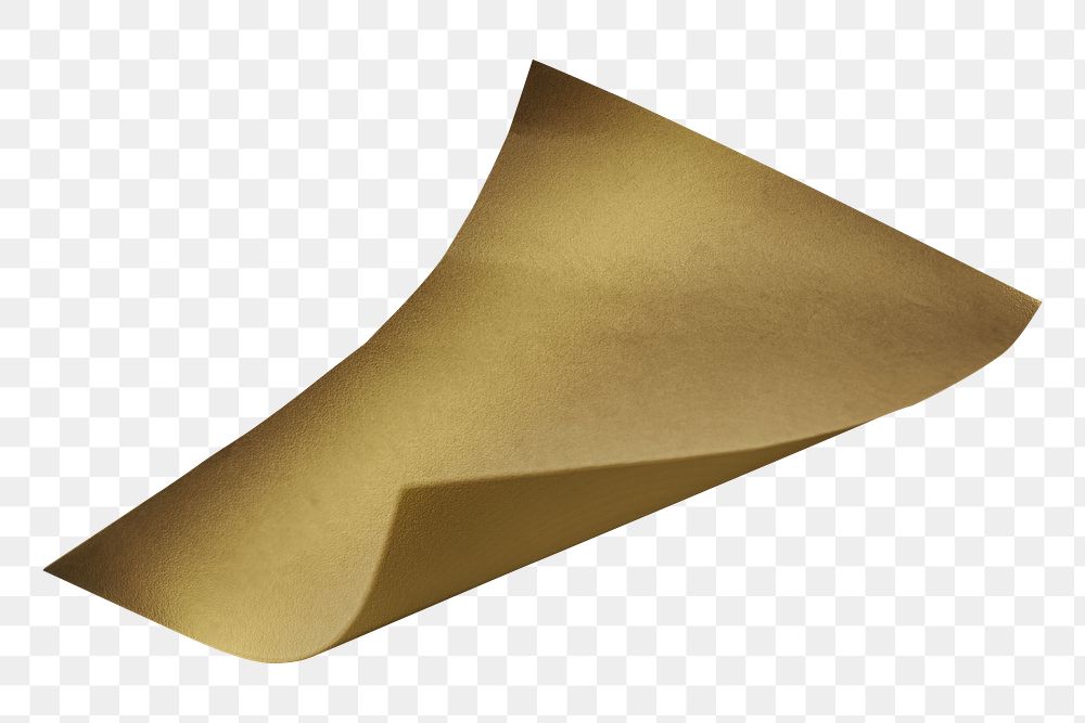 Blank gold char paper mockup design element