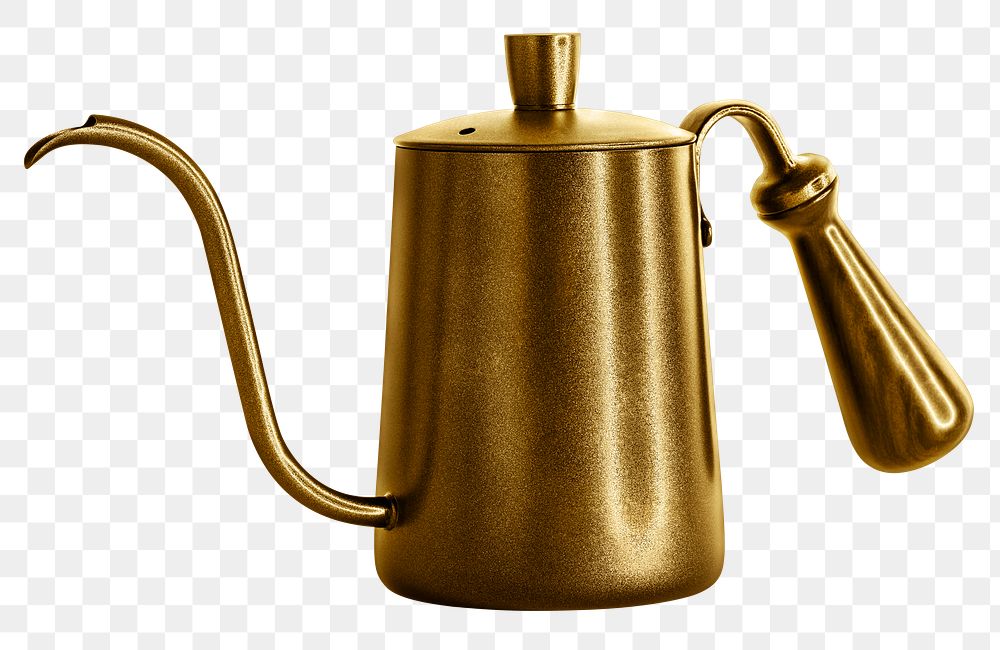 Brass drip kettle design element