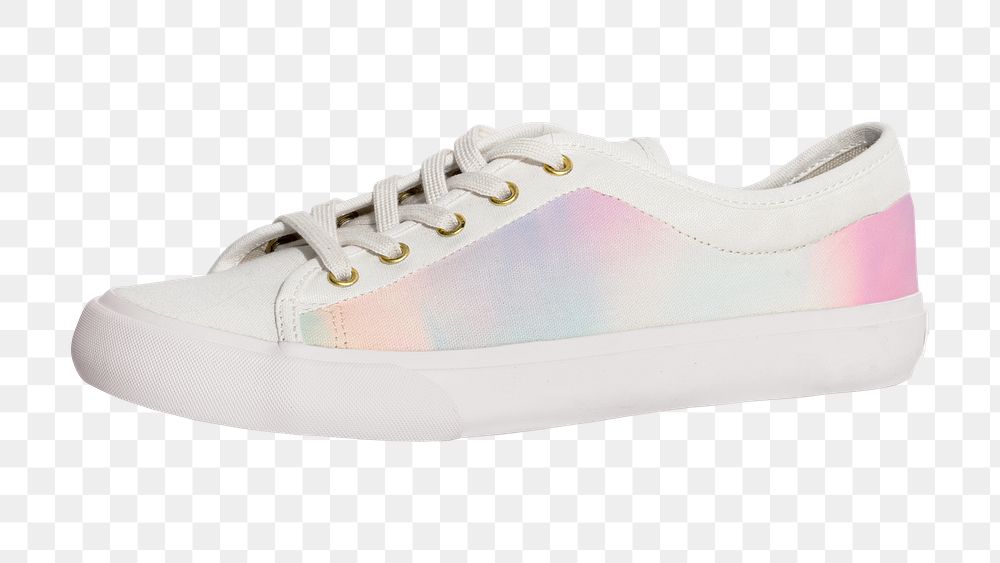 Unisex colorful sneakers with copy space 