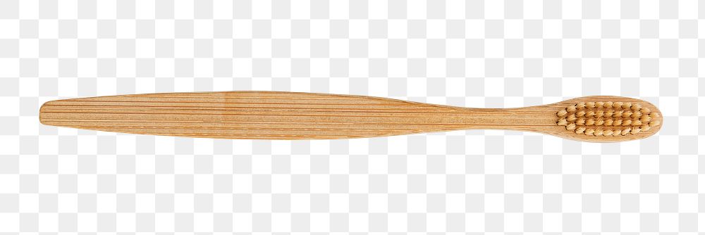 Natural bamboo toothbrush design element