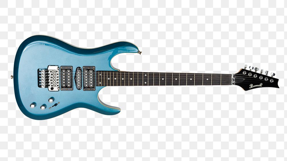 Blue Paramount electric guitar, JANUARY 29, 2020 - BANGKOK, THAILAND